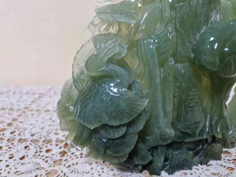 Orientální Reliéf s Bůžkem Jadeit Nefrit - foto 6