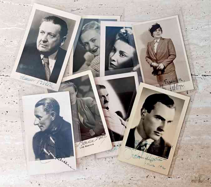 Autogramy herců první republiky 