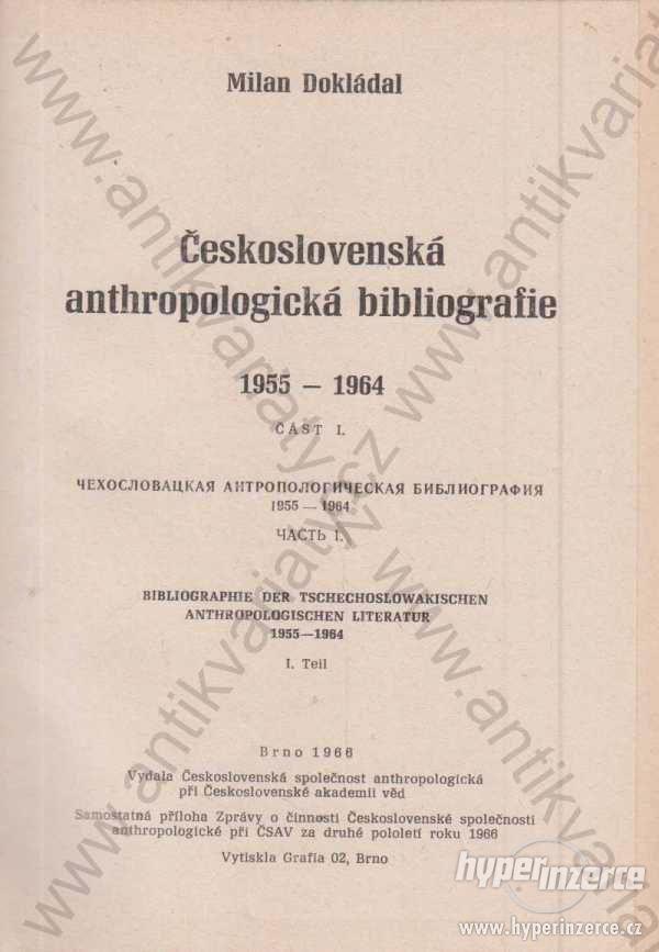Antropologie a Orientalistika, různé seštity 1966 - foto 1