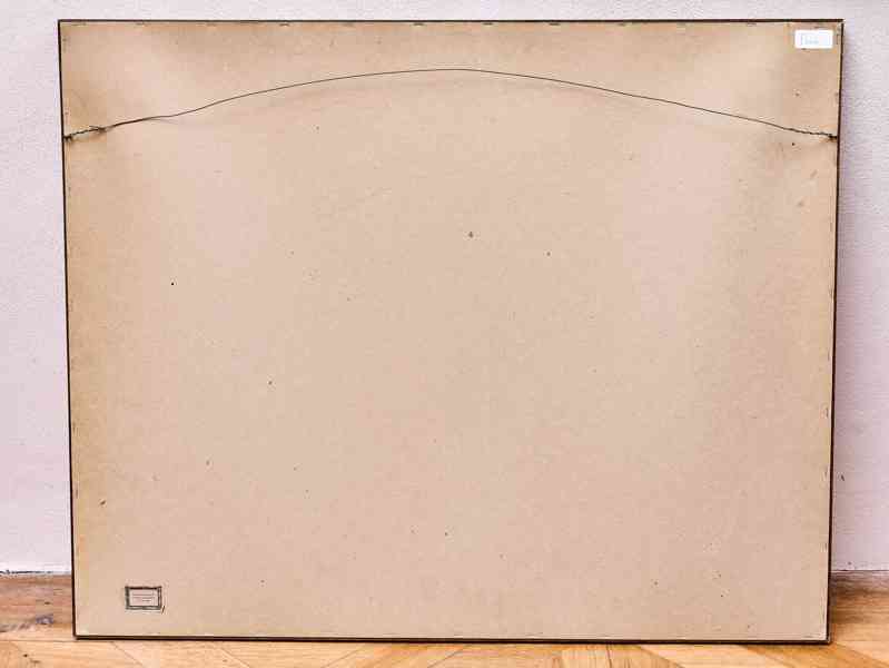 Kresba uhlem Engelman 1980, městské nábřeží, Amsterdam - foto 6