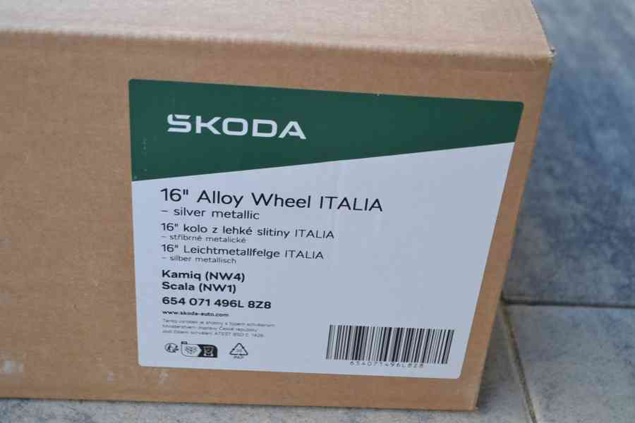 Škoda Kamiq/Scala, S.Arona – NOVÉ 16 originál Alu disky 6x16 - foto 3