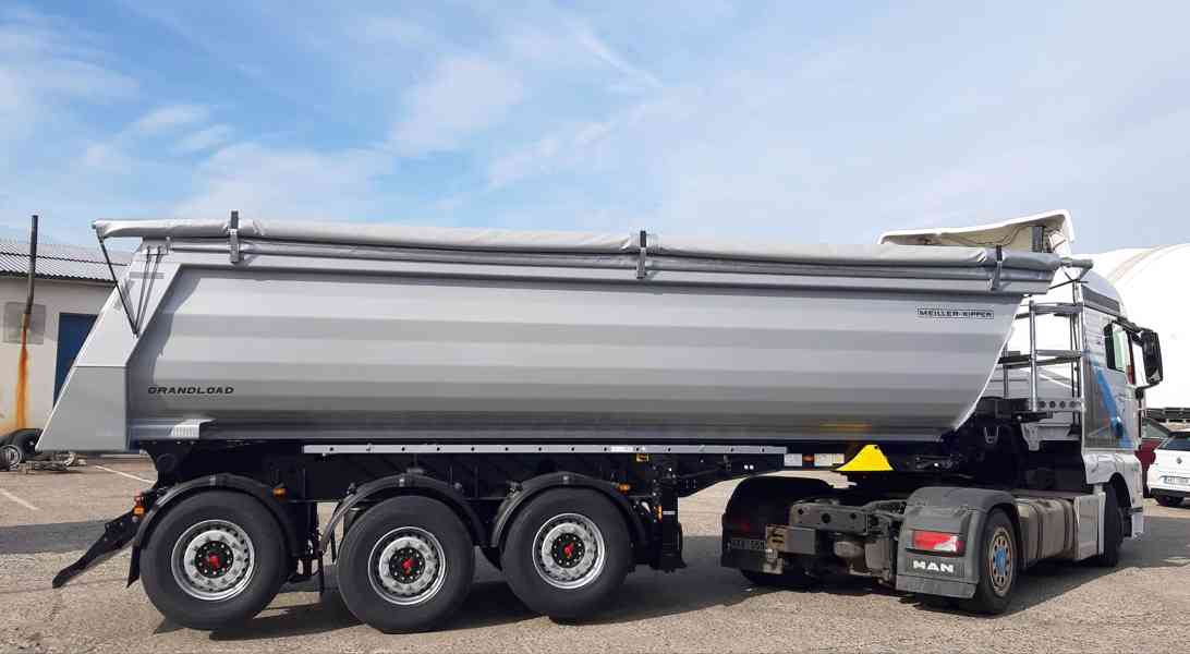 Sklápěcí návěs MEILLER 26 m3 / 2 ZVEDAČKY / plachta - foto 3