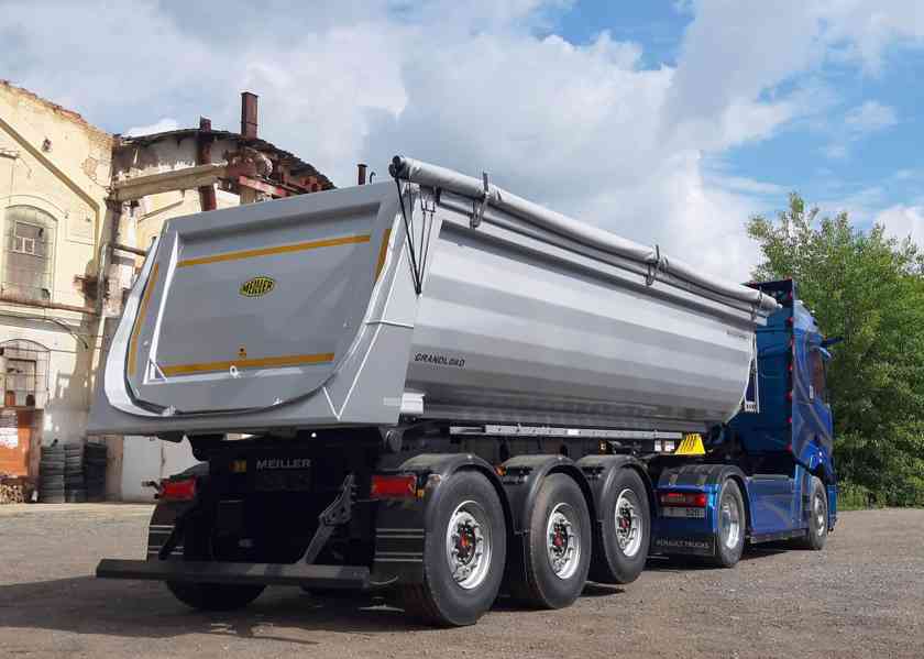 Sklápěcí návěs MEILLER 26 m3 / 2 ZVEDAČKY /provozní 6.040 kg - foto 10