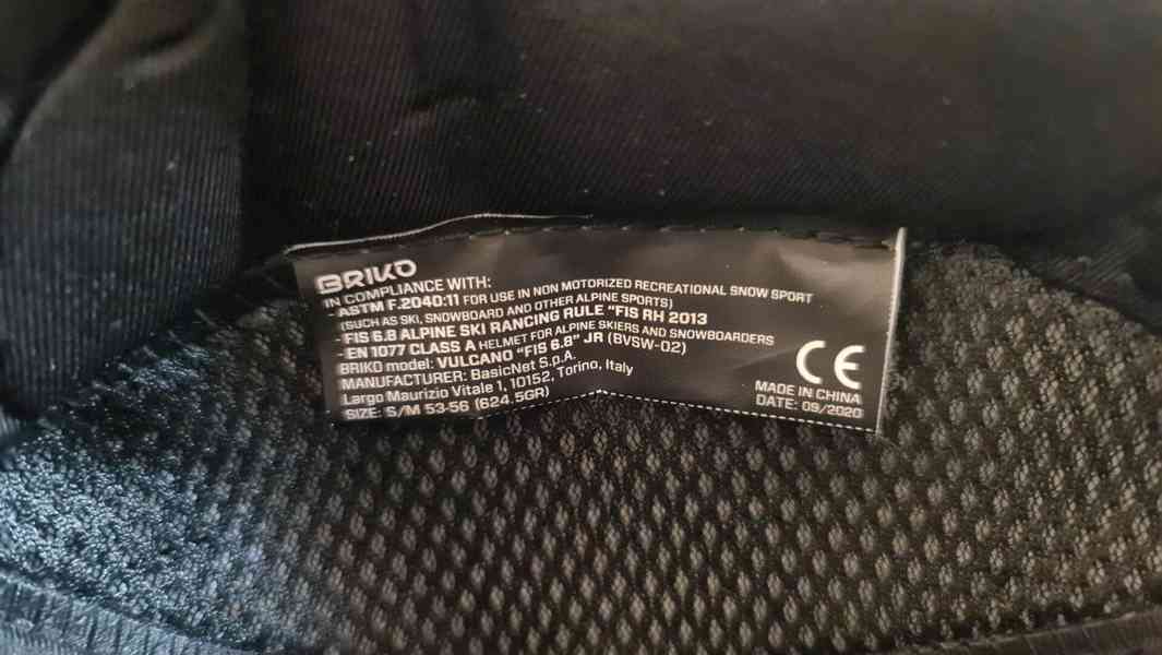 Lyžařská přilba BRIKO Vulcano FIS 6.8, vel. 53-56cm - foto 8