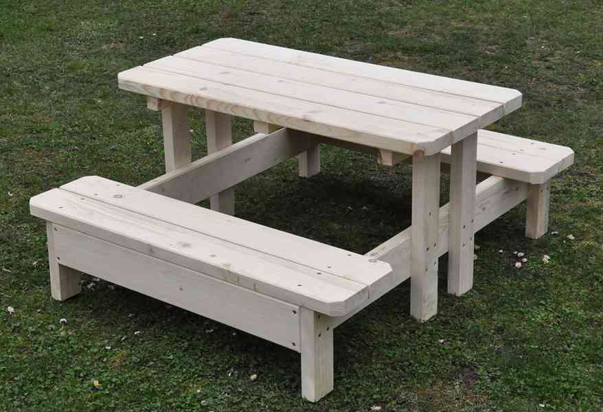 Dětská zahradní lavice - pivní set - foto 5
