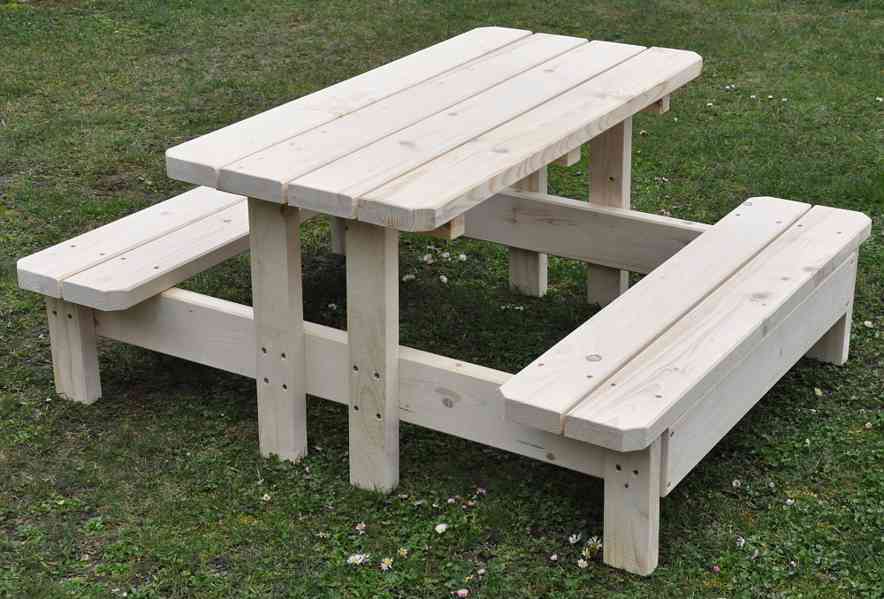 Dětská zahradní lavice - pivní set - foto 8