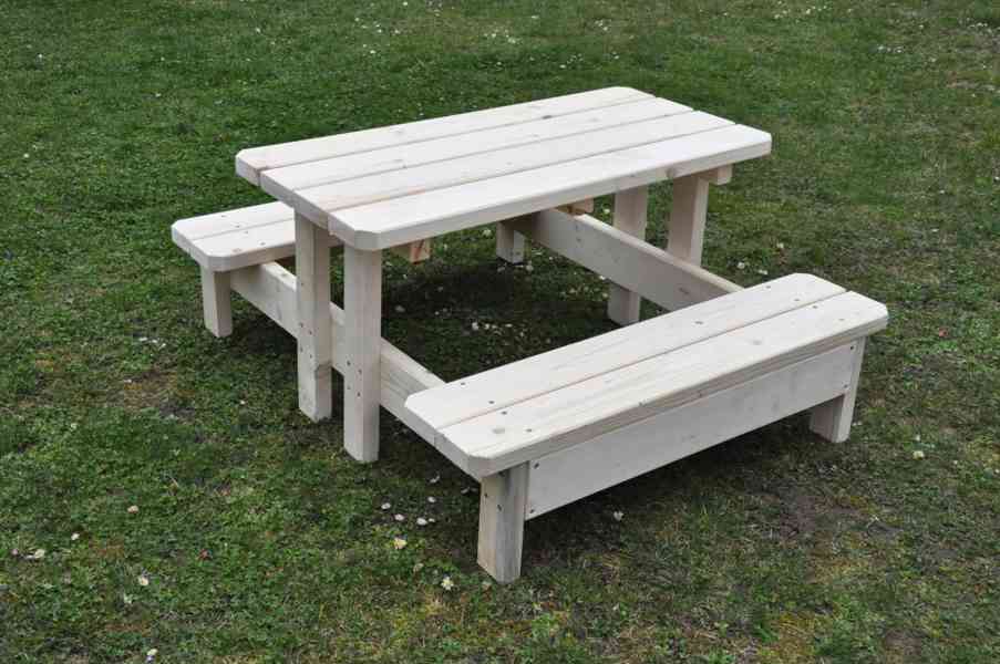 Dětská zahradní lavice - pivní set - foto 2