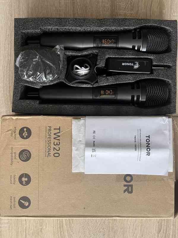 🎤 Bezdrátové karaoke mikrofony TONOR TW320 –nepoužité - foto 8