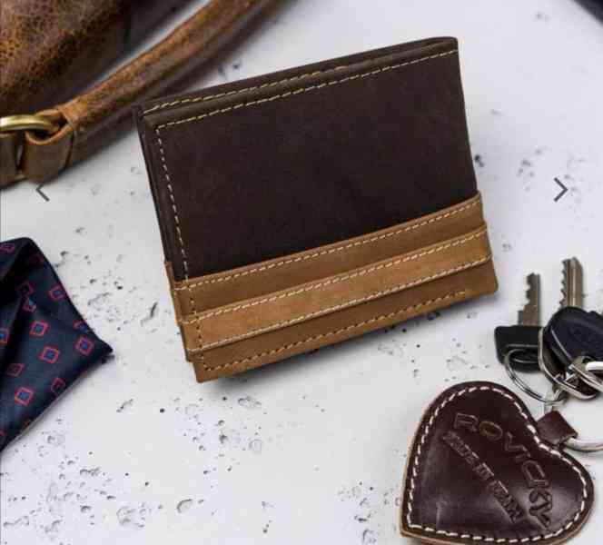 Pánská kožená peněženka Always Vild dvoubarevná v dárkové kr - foto 10