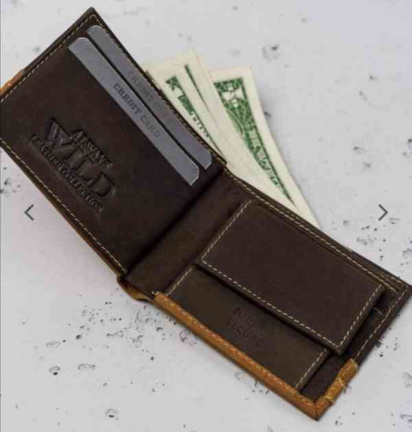Pánská kožená peněženka Always Vild dvoubarevná v dárkové kr - foto 5