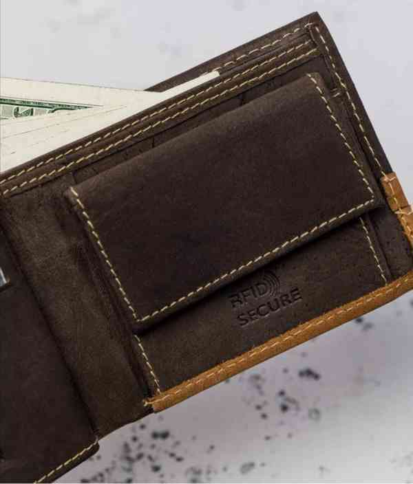 Pánská kožená peněženka Always Vild dvoubarevná v dárkové kr - foto 7