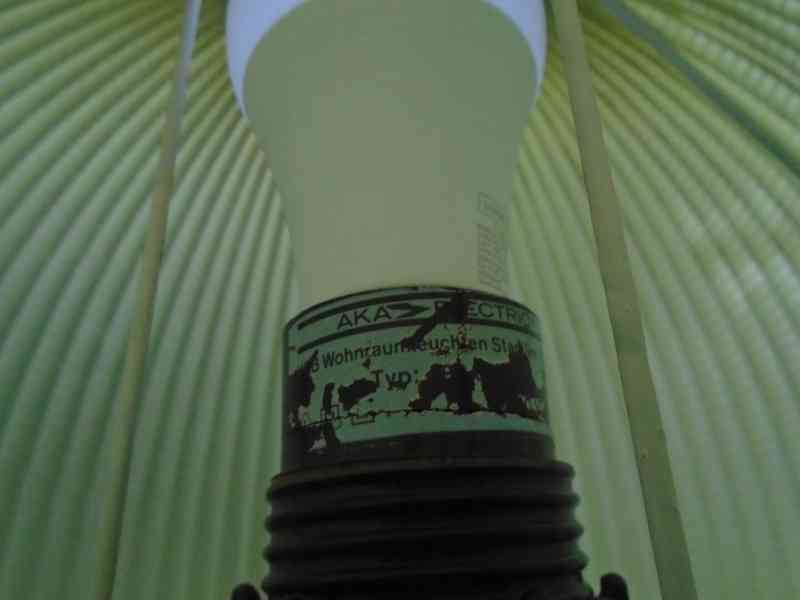 Retro starožitná stolní lampa lampička DDR NDR svítí krásně - foto 11