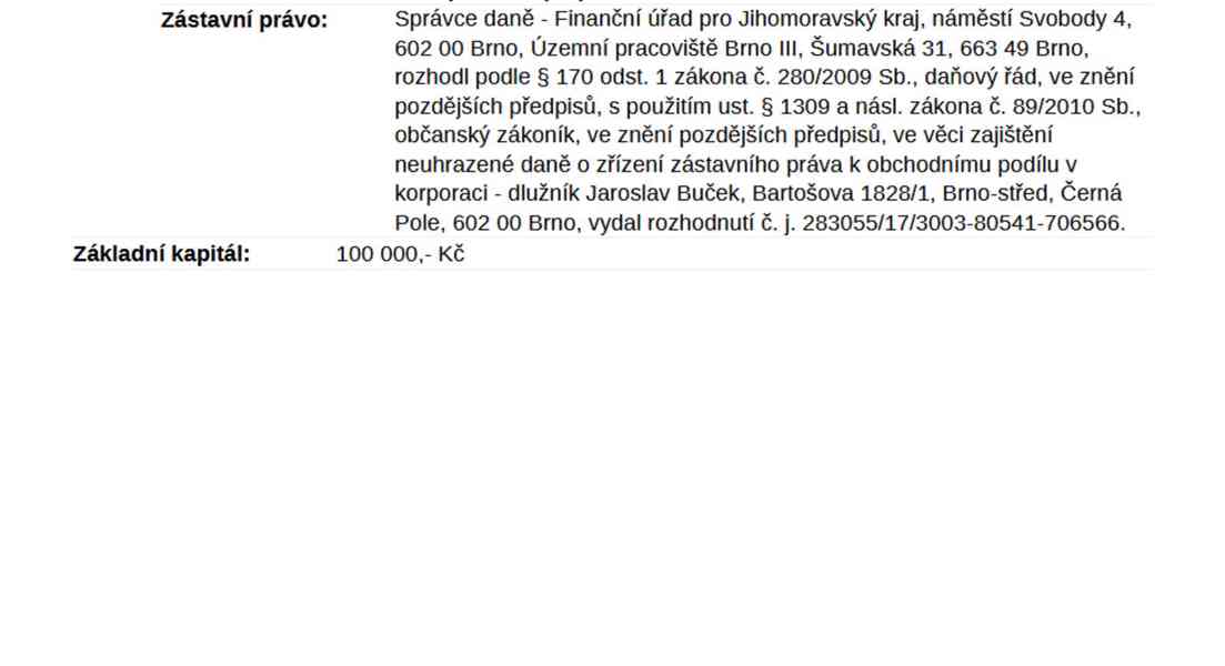 Obchodní podíl ve výši 100% ve společnosti Auto Buček s.r.o. - foto 2