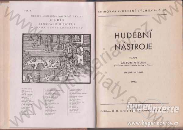 Hudební nástroje A. Modr Edition Č.H.,Praha 1943 - foto 1