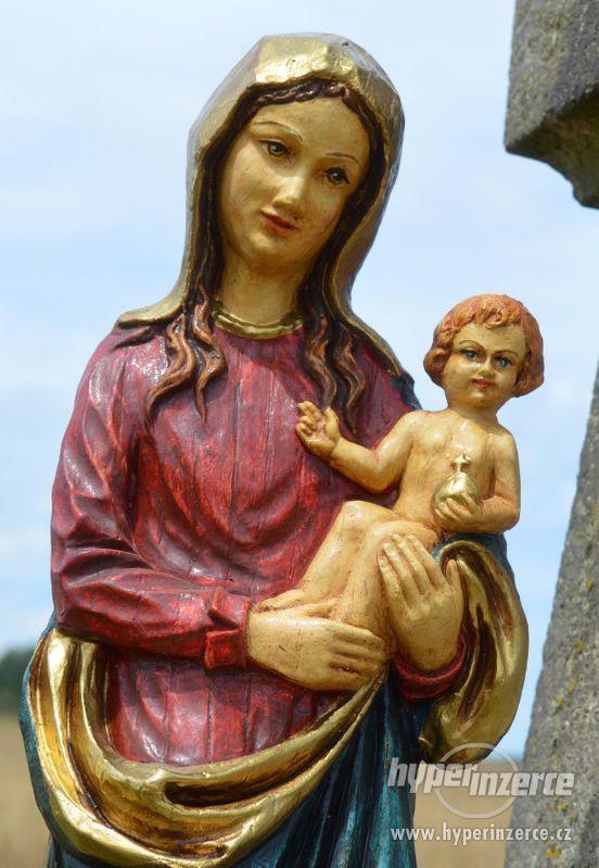 Marie a Ježíšek - 57 cm (rubínovomodrá) - foto 1