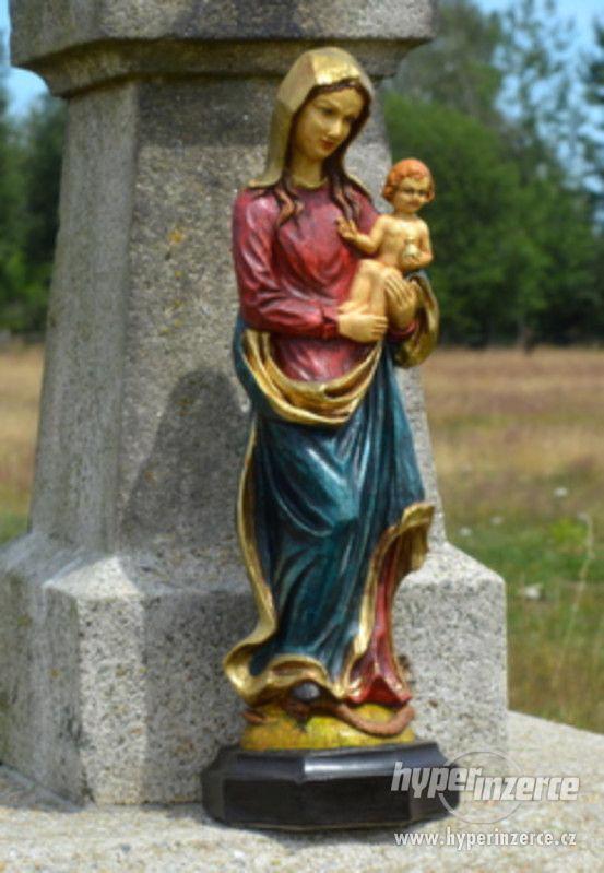 Marie a Ježíšek - 57 cm (rubínovomodrá) - foto 2