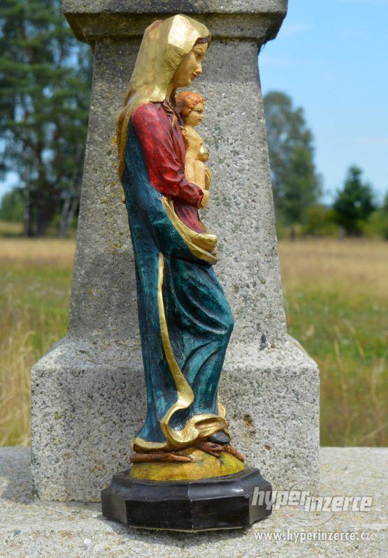 Marie a Ježíšek - 57 cm (rubínovomodrá) - foto 4