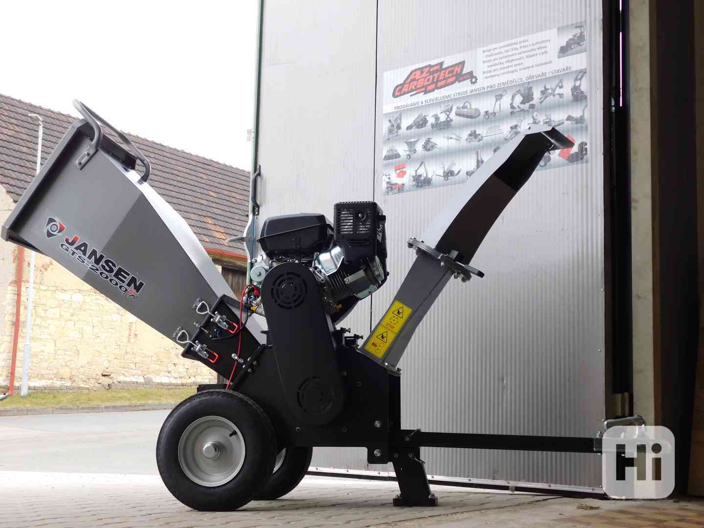 Drtič, štěpkovač Jansen GTS-2000pro, zahradní drtič - foto 1