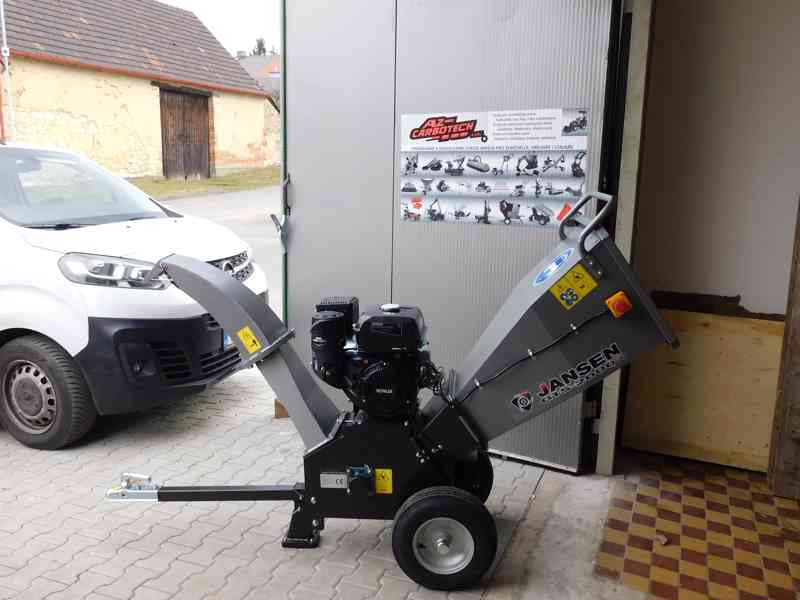 Drtič, štěpkovač Jansen GTS-2000pro, zahradní drtič - foto 2