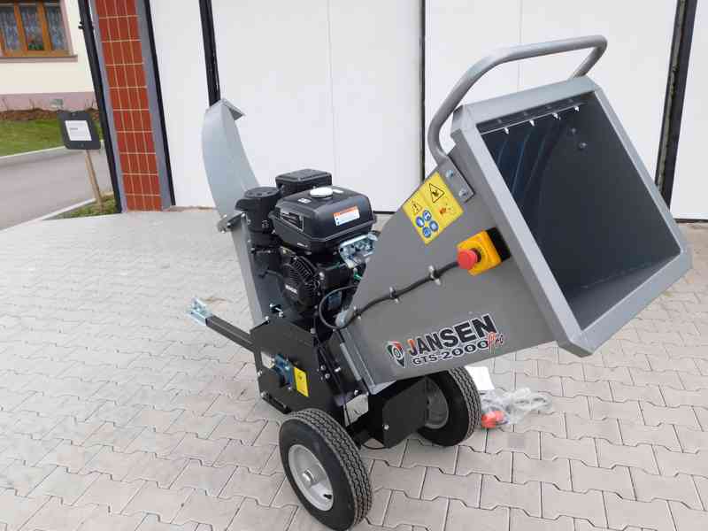 Drtič, štěpkovač Jansen GTS-2000pro, zahradní drtič - foto 7