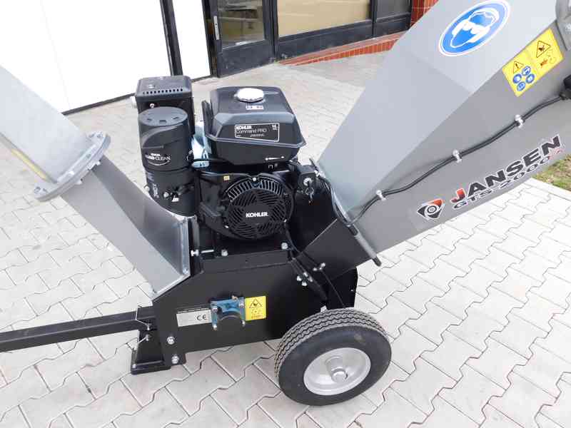 Drtič, štěpkovač Jansen GTS-2000pro, zahradní drtič - foto 6