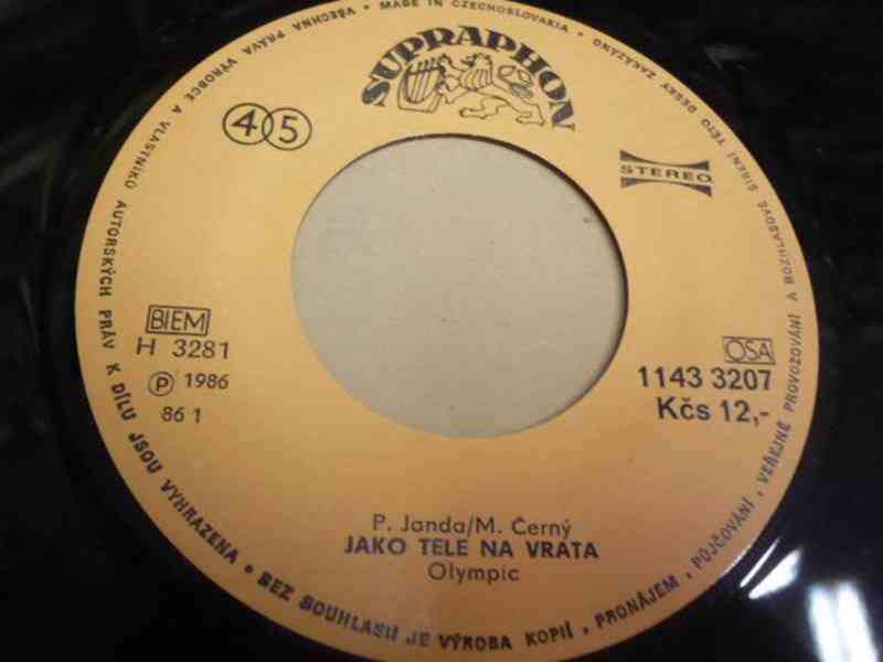 Olympic  ‎– Jako tele na vrata / Já se oholím  (SP) - foto 2