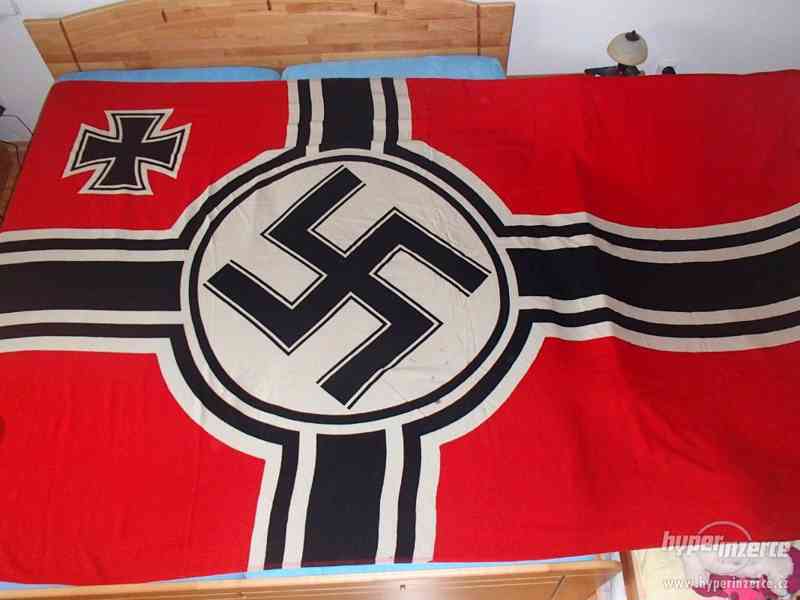 Prodám německou vlajku Reichskriegsflagge - foto 1