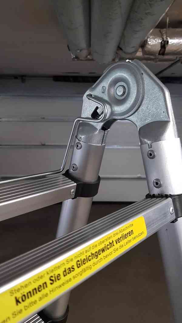 Teleskopický hliníkový žebřík/štafle - 2 x 8 příček / 5 m - foto 8