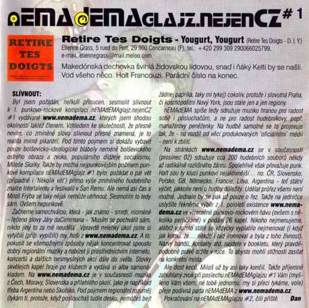 Various ‎– nEMAdEMAglajz.nejenCZ #1 (CD) - foto 8