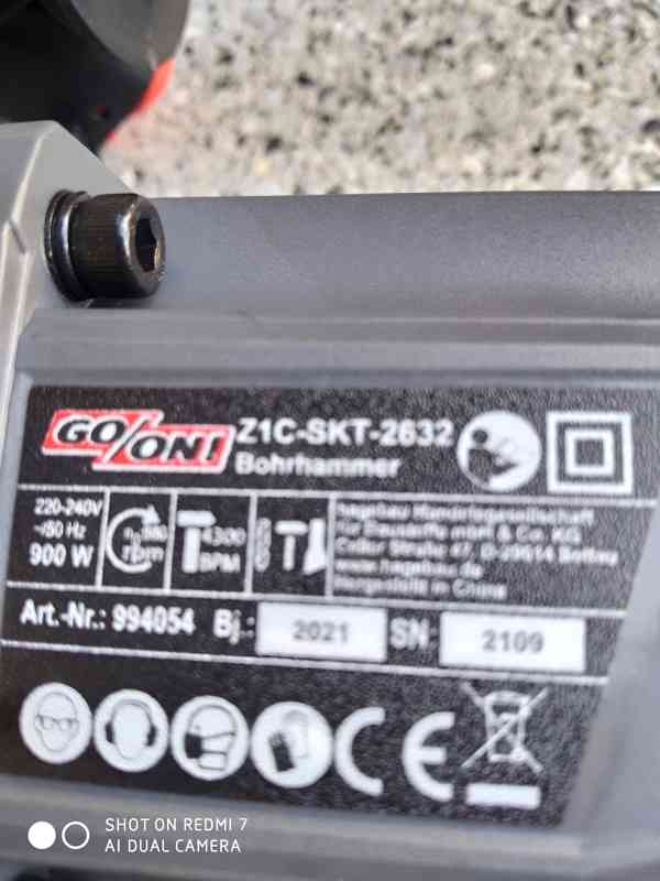 Prodám NEPOUŽITÉ bourací kladivo GO/NO -900 W.  - foto 4