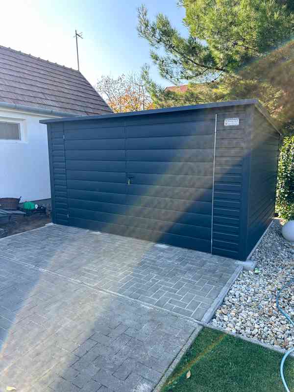 Zahradní domek 4x3m -  Dvoukřídlá vrata - antracit - TS868 - foto 2