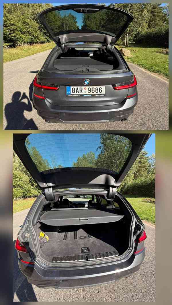 2021 BMW 320d xdrive touring g21 m sport,mhev,140 kw,Čr - foto 3