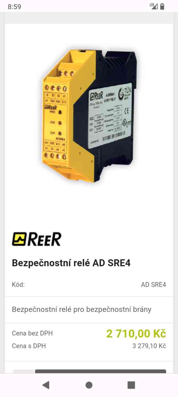 Bezpečnostní relé REER ADSRE4C  - foto 6