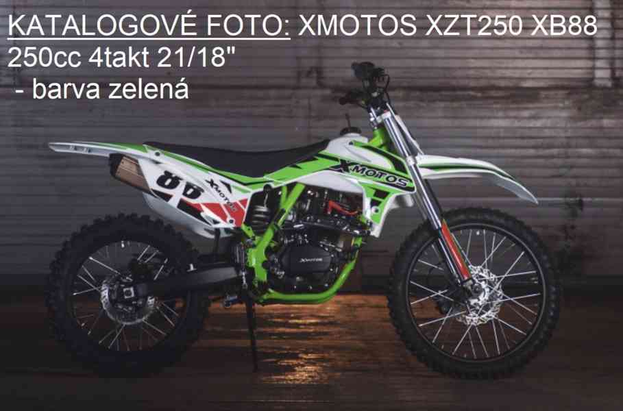 Prodám motorku XMOTOS XZT250 XB88 250cc 4takt 21/18" -zelená - foto 4