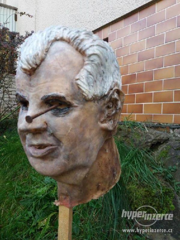 Celohlavová latexová maska Zeman - foto 1