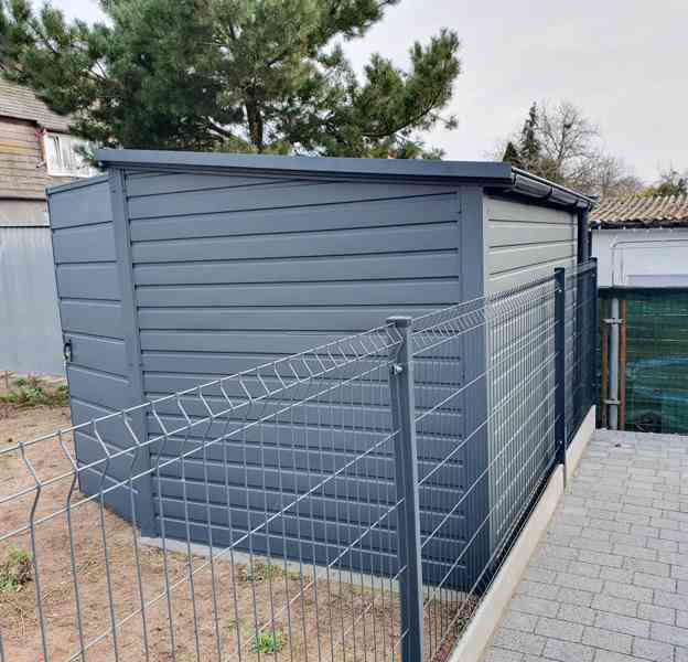 Zahradní domek -  2,5x2 - dvoukřídlá vrata - antracit TS622 - foto 5