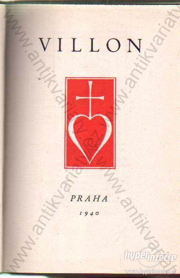 Villon edice Prokletí básníci, svazek I. 1940 - foto 1