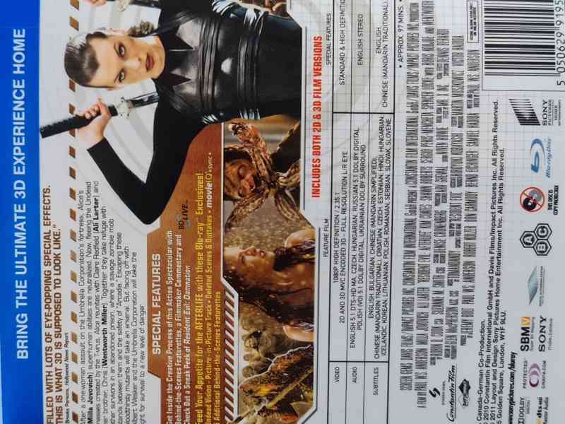 DVD - RESIDENT EVIL - AFTERLIFE / (BD) - 3D - foto 2