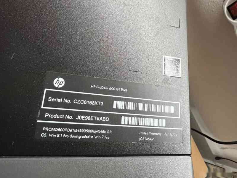 Predám pokazený počítač HP ProDesk 600 G1 TWR - na diely. - foto 3