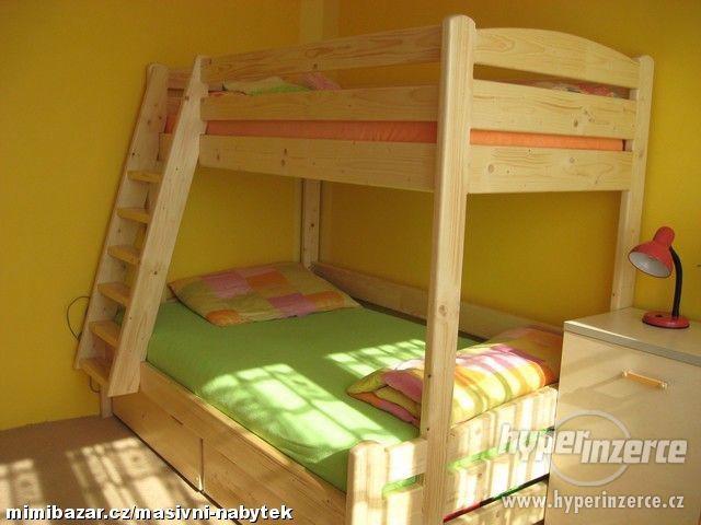 Dřevěná patrová postel (Palanda)- NOVÁ - foto 1