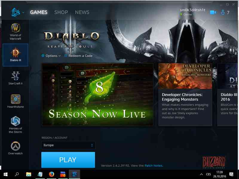Diablo 3 + Reaper of Souls + Hearthstone battle.net účet - foto 1