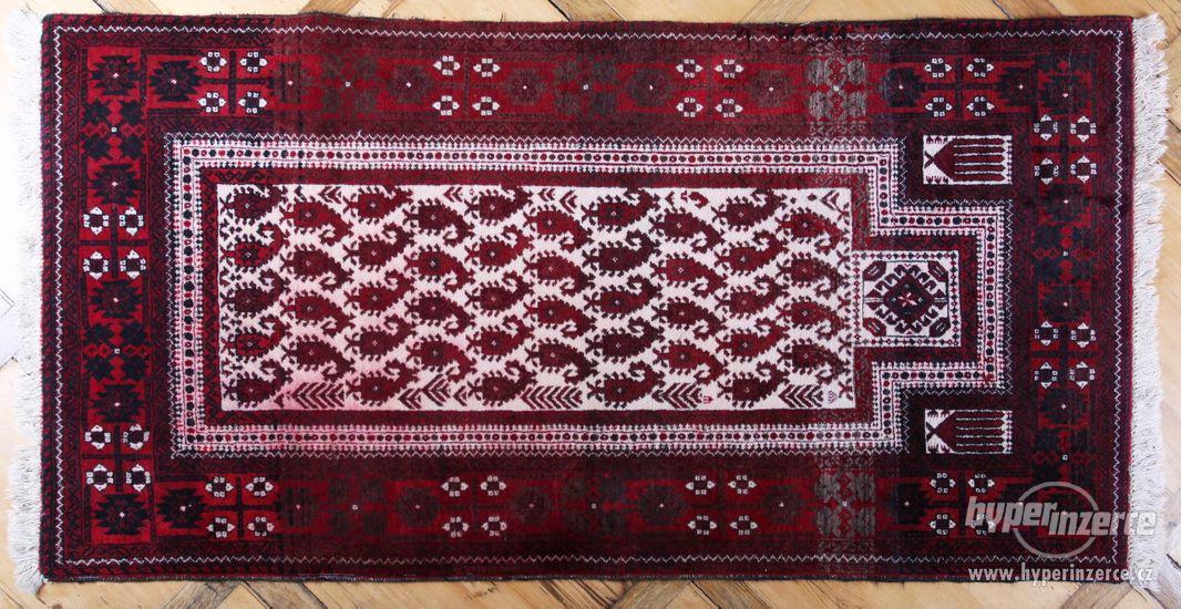 Afghánský modlitební koberec 166 x 82 cm - foto 1