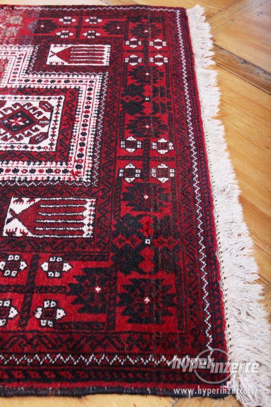 Afghánský modlitební koberec 166 x 82 cm - foto 4
