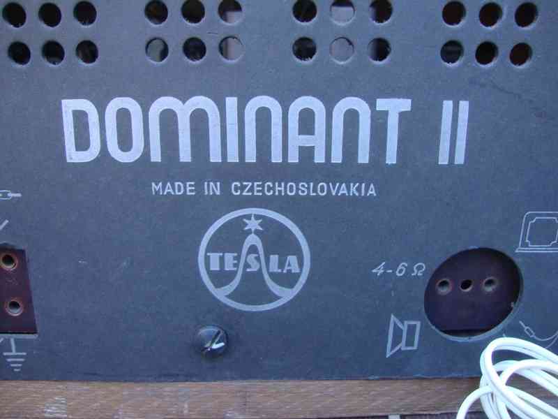 Retro starožitné rádio Tesla 512034 Dominant II zachovalé - foto 12