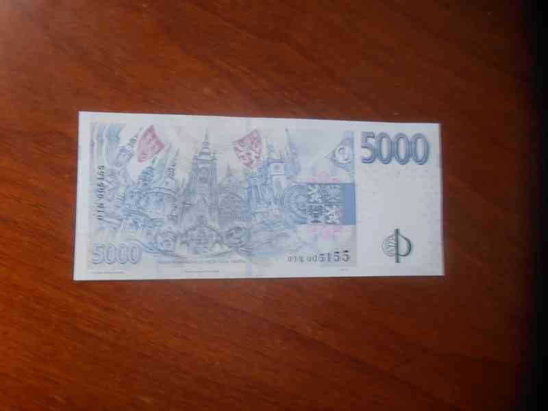 bankovku 5000,hezké číslo
