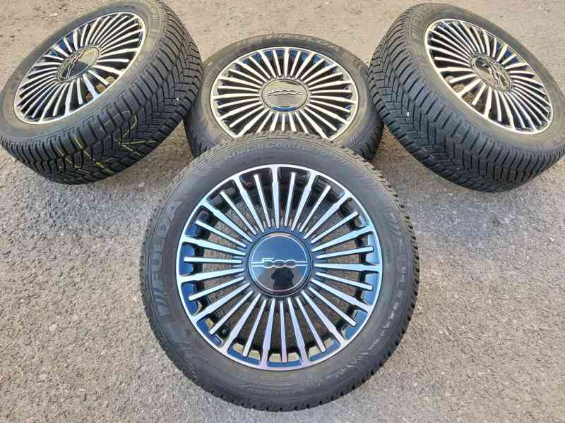 Letní alu kola disky originál Fiat 500 černo leštěné 4x98 6j - foto 1