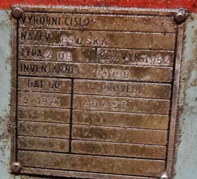 Bruska hrotová 2 UB (15025.) - foto 6