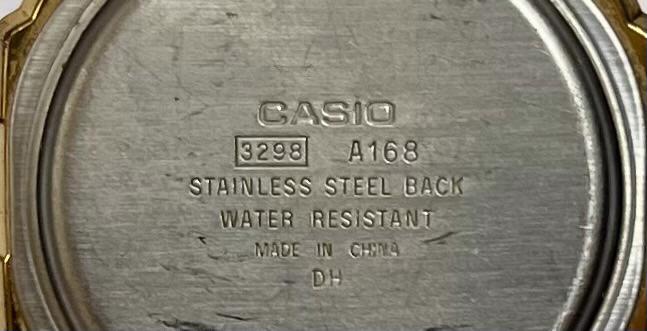 Casio A168WG zlaté hodinky – funkční, vintage - foto 3