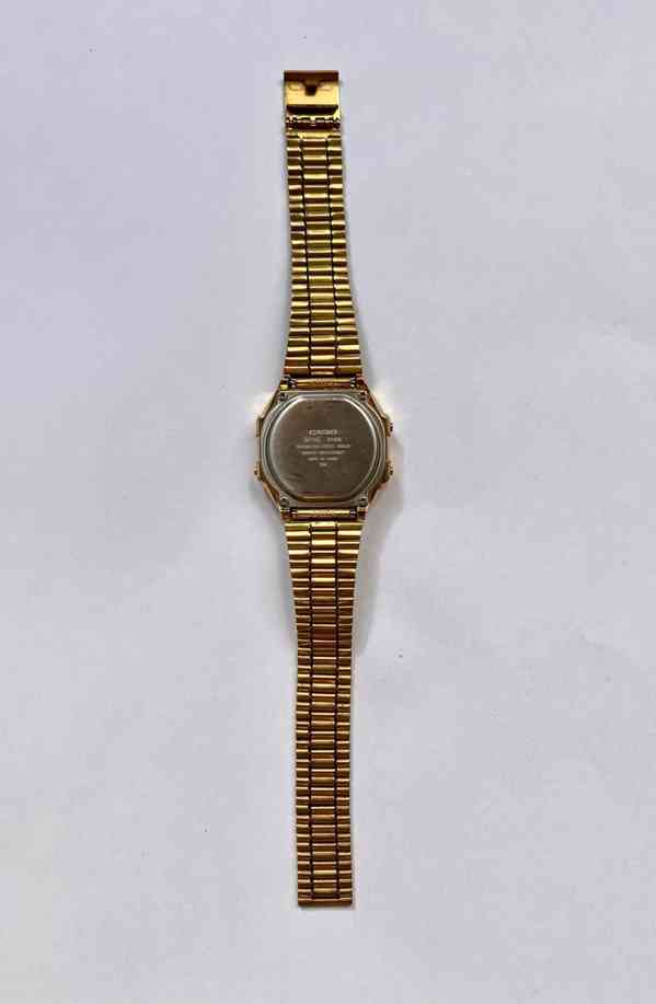 Casio A168WG zlaté hodinky – funkční, vintage - foto 2