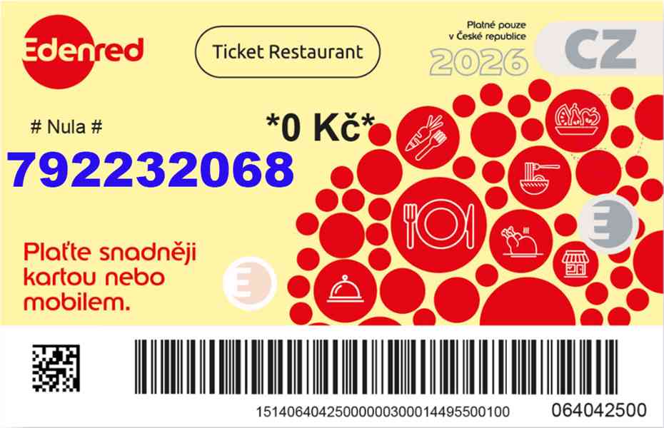 ČR - HOTOVOST za kredit z benefitních karet a poukázek   - foto 17